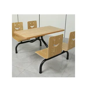 بالجملة الطعام مجموعة 4 مقاعد وودز-أثاث مقصف رخيصة الخشب الصلب الجملة الطعام طاولة ومقاعد طقم طاولة عشاء