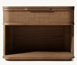 Modern Night Stand Cabinet Luxury Nightstand Solid Wood <strong>Teak</strong> <strong>Bedside</strong> <strong>Table</strong> - Product Image 3