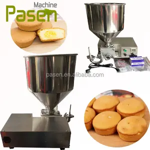 Máquina de llenado de crema, inyector de crema de rosquilla, pan, pastel, a la venta