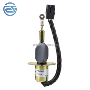 Válvula solenoide de apagado de motor para excavadora 24V 3930234, válvula de corte de combustible diésel para motor 6CT8.3 6D114 PC300-7 PC350-7 PC200-7 - Product Image 5