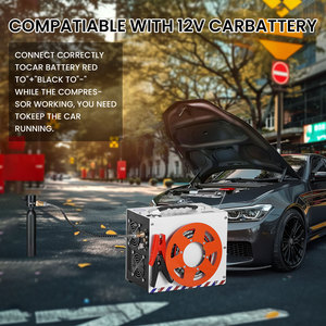 Máy nén khí PCP tự động ngắt 12V dùng cho bình khí, TUXING tiện lợi, áp suất cao, hai xy-lanh, 4500psi/300bar, dùng cho săn bắn - Product Image 5