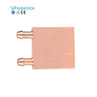 Bloc de refroidissement à eau à semi-conducteur en aluminium, plaque froide liquide de taille personnalisée, bloc froid d'eau de cpu