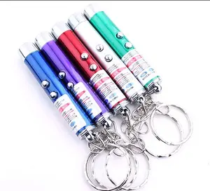 Khuyến mại nhôm tùy chỉnh móc chìa khóa 395nm UV LED Torch Keychain đèn pin keychain LED Keyring