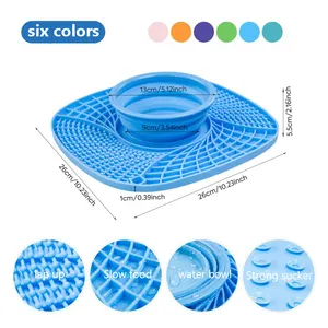 Oem Custom Pet Food Water Bowl For Dogs Of Various Cat Pet Plastic Bowl Pet Lick Mat