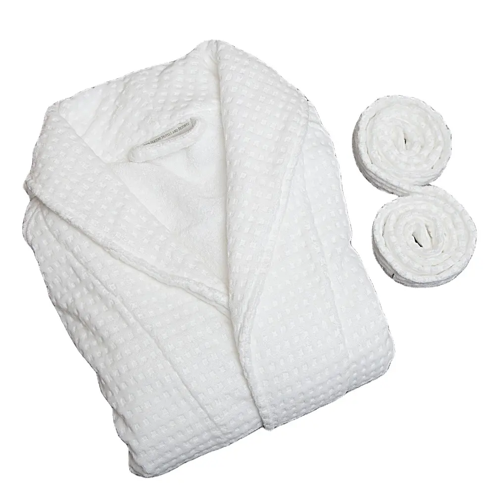 Four Seasons Hotels 100% cotton velour waffle bath robe