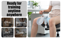 Appareil d'entraînement du plancher pelvien et des cuisses intérieures pour femmes, avec compteur LED, coussinets en silicone confortables rotatifs à 360° et ressorts renforcés pour les hanches