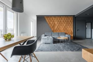 Paneles de pared en 3D para sala de estar y restaurante, decoración de pared hecha a mano de madera maciza - Product Image 2