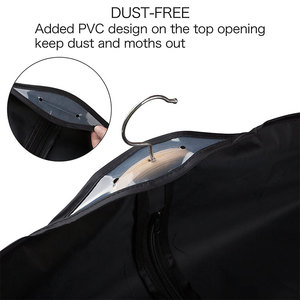Sac à vêtements Sac de costume pour le stockage et le voyage 60 pouces, protecteur anti-mites, étude légère, fermeture éclair complète, <span class=keywords><strong>housse</strong></span> de costume lavable - Product Image 4