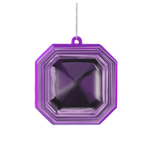 Chất Lượng Cao New Rõ Ràng Nhựa Cây Giáng Sinh Treo Trang Trí Ngọc Lục Bảo Đá Quý Hình Dạng Sequined Thạch Viên Ngọc Tinh Thể - Product Image 4