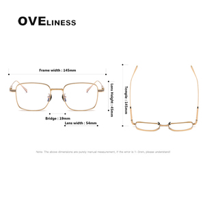 Montura de gafas de titanio puro para hombre, gafas cuadradas, novedad de 2024, monturas de gafas graduadas ópticas completas clásicas para hombre - Product Image 6