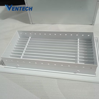 Diffuseur d'air de plafond en aluminium à grille linéaire rectangulaire à simple déflection, moderne et durable, pour ventilation CVC et retour d'air
