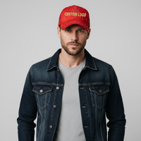 Gorras de béisbol de gamuza personalizadas con forro de satén de 5 paneles para Halloween, con detalles en oro de 24k, modelo G5 Barbas, estilo deportivo, juego completo, al por mayor