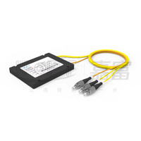 Divisor Óptico SC PLC 1x64 1x128 Bajo IL 14dB Telcordia GR-1209 Certificado RoHS Usado en Sistemas de Telecomunicaciones FTTX PON CATV 5G