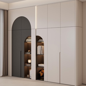 Gabinete de almacenamiento de madera de diseño moderno, estantería de pared <span class=keywords><strong>populares</strong></span> para sala de estar, estanterías de Panel baratas para uso de <span class=keywords><strong>biblioteca</strong></span> en el hogar - Product Image 1