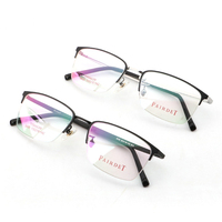 Vente en gros de lunettes à monture carrée en titane de haute qualité pour hommes Vogue Design Lunettes de vue