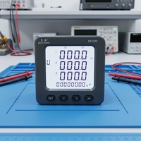 Compteur d'énergie multifonctionnel triphasé EastSong ES72ZY 85-265V AC/DC avec alimentation et communication MODBUS-RTU/DL/T645