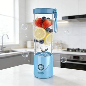 Licuadora Portátil USB de 550 ml con Batería de Larga Duración de 2000 mAh, Manos Libres, para Coche y Exteriores, con un Solo Toque, para Triturar Hielo, Jugos de Frutas, Inalámbrica - Product Image 1