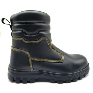 Couro genuíno Floresta Combate a Incêndios Botas Impermeável Outdoor Segurança Equipamentos com para Velcro Borracha Soft Sole Cross-Border - Product Image 5