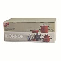 Ensemble de 21 casseroles modernes antiadhésives et durables avec construction en alliage d'aluminium, compatibles induction, finition en pierre médicale