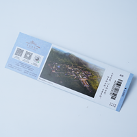 Impression de billets d'avion personnalisés de haute qualité avec support en carton, respectueux de l'environnement et logo personnalisé