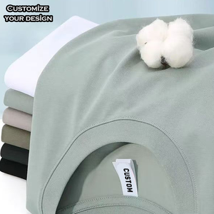 T-shirt court ample en coton pour homme, coupe oversize, poids lourd 220g, imprimé sérigraphié, col rond, options manches courtes ou longues, vente en gros - Product Image 3