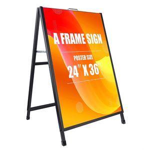 Exhibidor de Carteles Plegable de Doble Cara para Exteriores, Soporte de Exhibición de Carteles de Acero con Marco en A, Letrero para Acera - Product Image 3