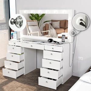 Usine ampoule blanche coiffeuse Vent seau armoire table <span class=keywords><strong>de</strong></span> <span class=keywords><strong>maquillage</strong></span> spécial <span class=keywords><strong>photo</strong></span> studio coiffeuse - Product Image 4