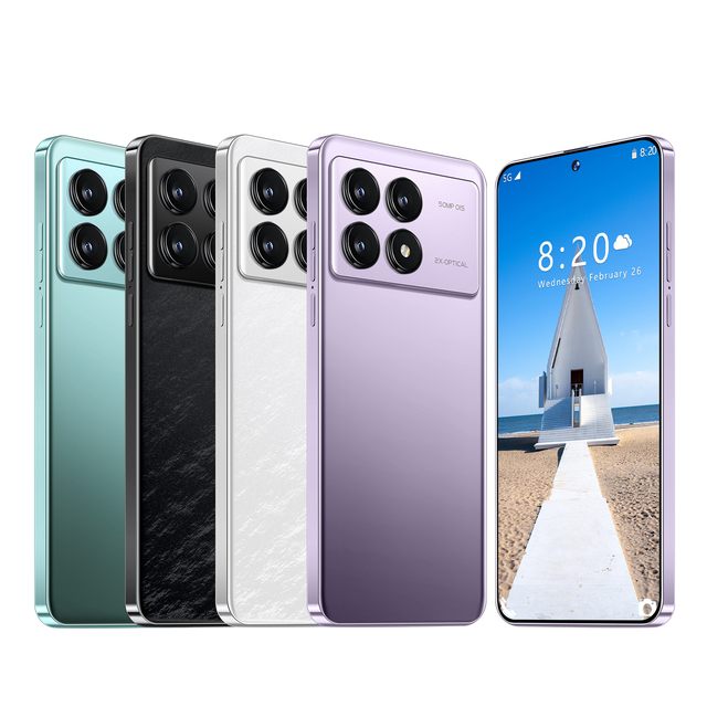 Red Selling  K70 Pro 5G Smartphones Big Screen Custom Android Mobile Phones Dual SIM HD LCD 120Hz Support GSM LTE CDMA