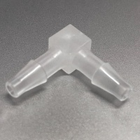 Konektor Siku 90 Derajat ZDVseal PP, Sambungan Selang 2 Arah Tipe L, Fitting Plastik 4.8mm untuk Sistem Pipa