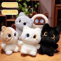 Peluche chaton mignon et tendance, rembourrée en coton PP, jouet doux pour filles et enfants, compagnon de bureau, cadeau idéal