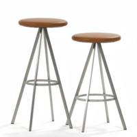 Tabouret de bar minimaliste de style nordique, tabouret haut pour usage domestique, siège inspiré des designers, chaise de comptoir d'îlot de luxe léger, métal triangulaire