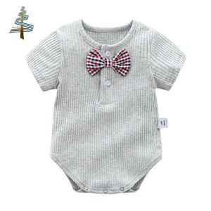 Traje de Verano para Bebé Niño, Manga Corta, Estilo Caballero, 100% Algodón, con Lazo, para Bebé Niño - Product Image 6