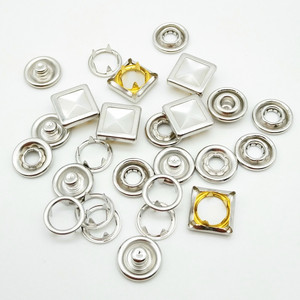 Nút Đính Ngọc Trai Vuông 11Mm Với #333 Dưới Các Phần Màu Niken - Product Image 4