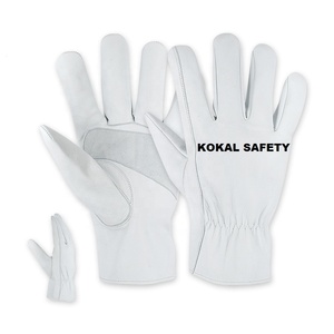Guantes de Trabajo de Cuero Premium KOKAL SAFETY, Guantes de Seguridad Antideslizantes y Duraderos para Hombres, Uso Industrial y de Construcción - Product Image 1