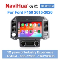 Navihua Écran tactile 12,95 pouces pour système multimédia automobile, mise à niveau pour Ford F150 2015-2020, autoradio Carplay Android Auto, lecteur DVD