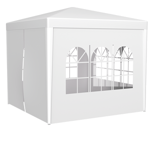 10X10 Heavy Duty Outdoor Wedding Party <b>Tent</b> With 4 Removable Walls Steel <b>Frame</b> Polyester Fabric Summer Use - Product Image 2