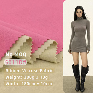 Kain Fashion Warna-Warni 94.5% Viscose 5.5% Spandex Anti-keriput Tahan Gesekan Kain Satu Sisi Berbahan Brushed untuk Gaun <span class=keywords><strong>Mini</strong></span> Anak Perempuan - Product Image 1