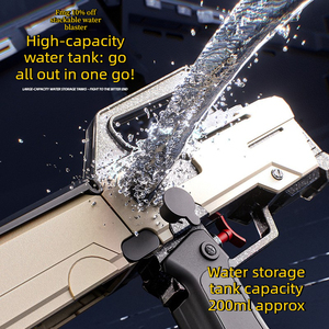 Pistola de Agua Plegable FMG9, Disparo Continuo Mecánico, Gran Capacidad de 200 ml, Juguete de Playa para Niños y Adultos, Regalo de Verano para Niños - Product Image 2