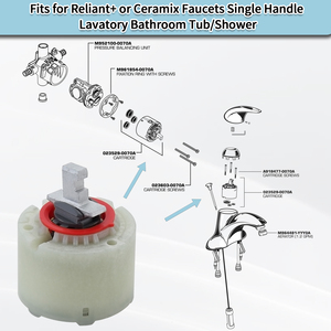 Cartouche de pression équilibrée moderne de haute qualité pour robinets de bain et de douche <span class=keywords><strong>à</strong></span> poignée unique - Product Image 3