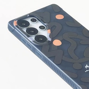 Hot Selling Matte Graffiti Magnetic Mobile Phone Case for Samsung S25 S24 Ultra <b>Wireless</b> Charging Hard Protective Cover - Product Image 4