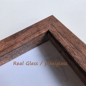 4-inch gỗ-thủy tinh/plexiglass Hollow khung ảnh & côn trùng Mẫu chủ, DIY handmade hiển thị Hight chất lượng khung gỗ - Product Image 3