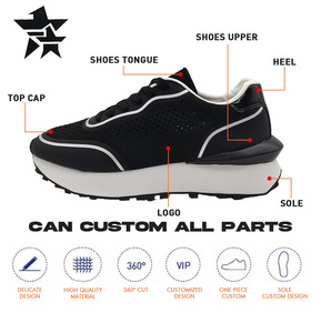 Chaussures de sport décontractées pour femmes, légères et respirantes, pour la course à pied et le skateboard, avec semelle intermédiaire en caoutchouc, tige en PU et doublure en mesh. - Product Image 2