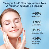 Kit de Renovación de Colágeno con Ácido Salicílico de 7 Piezas, Control de Grasa con Aminoácidos, Elimina Cicatrices de Acné, Para Todo Tipo de Piel, Sets de Cuidado Facial OEM/ODM