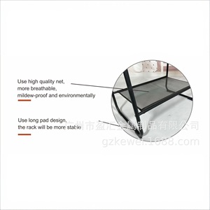 Metal Clothes <b>Rack</b> 3 Tier With Mesh <b>Shelves</b> Durable <b>Coat</b> <b>Rack</b> For Dormitory Storage - Product Image 5