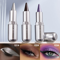 Palette de fards à paupières personnalisée 4 couleurs à paillettes haute pigmentation, fini mat et scintillant, pour maquillage quotidien en marque blanche