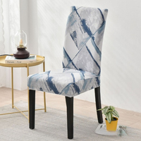 Housse de chaise de banquet en spandex élastique sur mesure, design nordique moderne pour salon et salle à manger