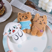 Peluche Ours Adorable Chat Triste Célébrité Internet en Coton PP Anti-stress Ultra Doux, Cadeau d'Halloween, Pendentif de Sac, Porte-clés