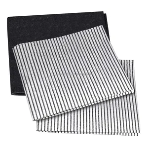 Factory 3 Pieces Fireproof Material Kitchen Range Hood Filter Parts for Range Hood Activated Carbon Cooker Hood Filter