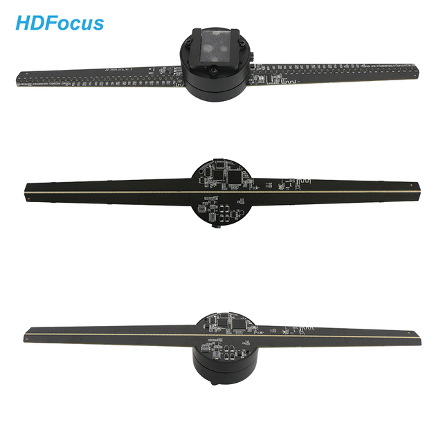 Led Holographic Fan Hologram Equipment 32Cm Hologram Vertical Display Hologram Fan 3D Holographic Display