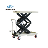 Mesa Elevadora de Tijera Hidráulica Manual Hangcha, Carro de Transporte Manual de 200 kg, Mesa Elevadora de Tijera de 350 kg, 150 kg, 300 kg